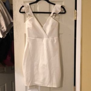 Lulu’s ruffle strap bodycon dress